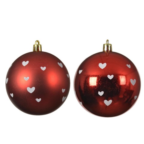 SFERA CON STAMPA CUORE ROSSA 2